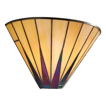 Endon 64046 - Aplique de pared Tiffany DARK STAR 1xE14/40W/230V