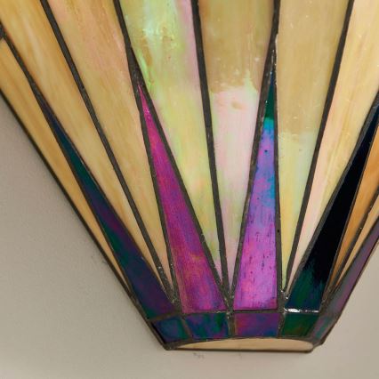 Endon 64046 - Aplique de pared Tiffany DARK STAR 1xE14/40W/230V