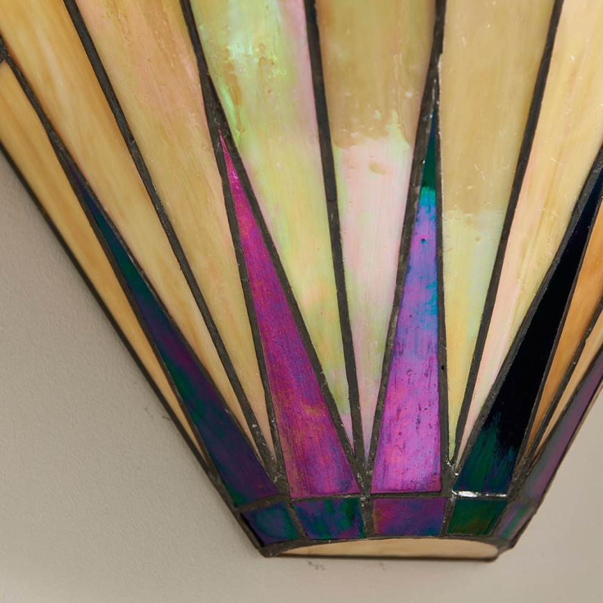 Endon 64046 - Aplique de pared Tiffany DARK STAR 1xE14/40W/230V