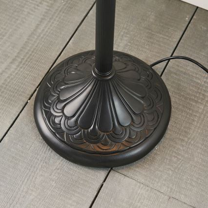 Endon 64069 - Lámpara de pie Tiffany DRAGONFLY 2xE27/60W/230V Ø 50 cm