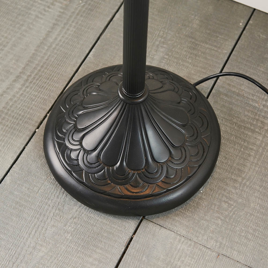 Endon 64069 - Lámpara de pie Tiffany DRAGONFLY 2xE27/60W/230V Ø 50 cm