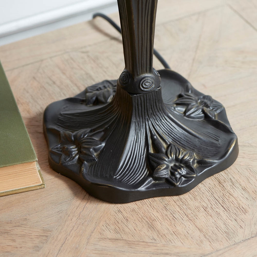 Endon 64085 - Lámpara de mesa Tiffany DRAGONFLY 2xE27/60W/230V Ø 41 cm