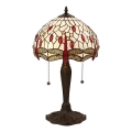 Endon 64086 - Lámpara de mesa Tiffany DRAGONFLY 2xE27/60W/230V Ø 30 cm