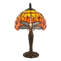 Endon 64091 - Lámpara de sobremesa Tiffany DRAGONFLY 1xE14/40W/230V Ø 20 cm