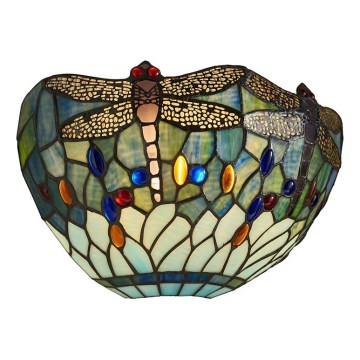 Endon 64102 - Aplique de pared Tiffany DRAGONFLY 1xE14/40W/230V