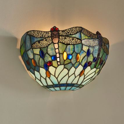 Endon 64102 - Aplique de pared Tiffany DRAGONFLY 1xE14/40W/230V