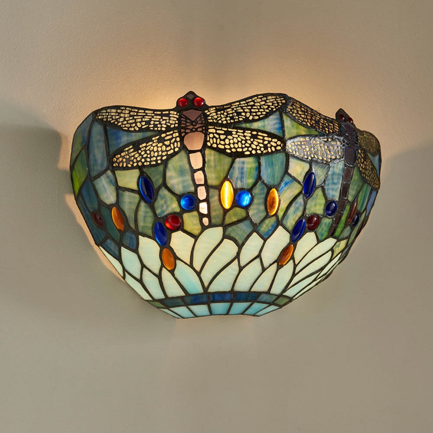 Endon 64102 - Aplique de pared Tiffany DRAGONFLY 1xE14/40W/230V