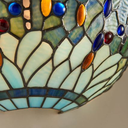 Endon 64102 - Aplique de pared Tiffany DRAGONFLY 1xE14/40W/230V