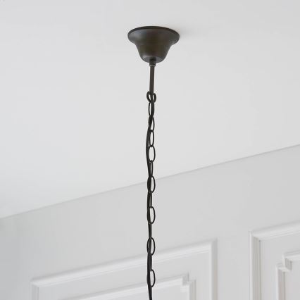 Endon 64147 - Lámpara colgante con cadena Tiffany FARGO 1xE27/60W/230V diámetro 50 cm