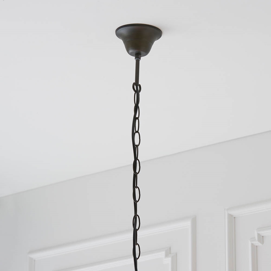 Endon 64147 - Lámpara colgante con cadena Tiffany FARGO 1xE27/60W/230V diámetro 50 cm