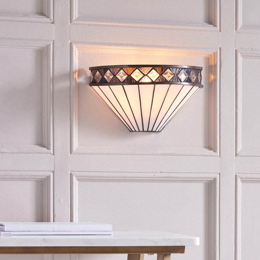 Endon 64149 - Aplique de pared Tiffany FARGO 1xE14/40W/230V