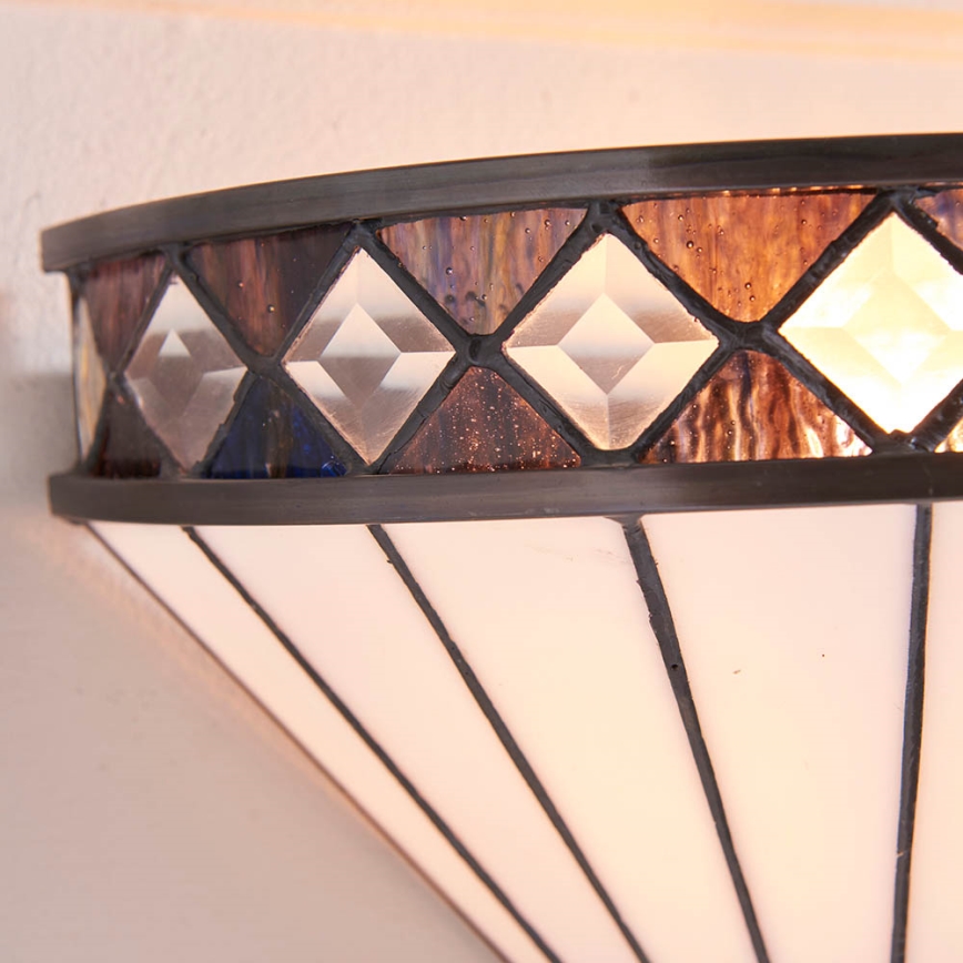 Endon 64149 - Aplique de pared Tiffany FARGO 1xE14/40W/230V