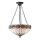 Endon 64175 - Lámpara colgante en cadena Tiffany HUTCHINSON 3xE27/60W/230V, diámetro 40 cm