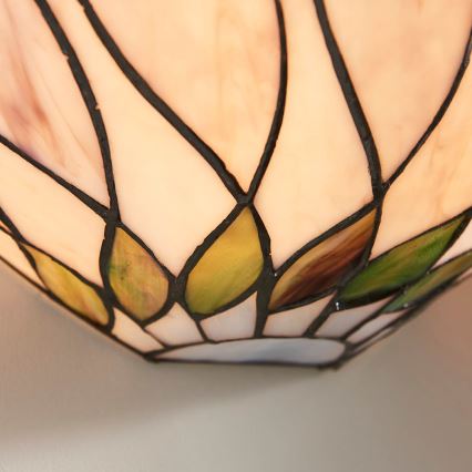 Endon 64178 - Aplique de pared Tiffany HUTCHINSON 1xE14/40W/230V