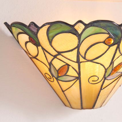 Endon 64198 - Aplique de pared Tiffany JAMELIA 1xE14/40W/230V
