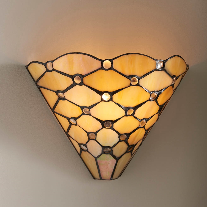 Endon 64302 - Aplique de pared Tiffany PEARL 1xE14/40W/230V