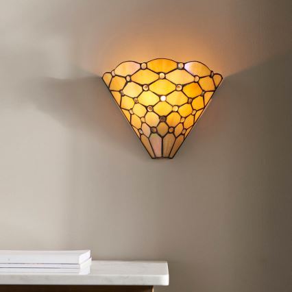 Endon 64302 - Aplique de pared Tiffany PEARL 1xE14/40W/230V
