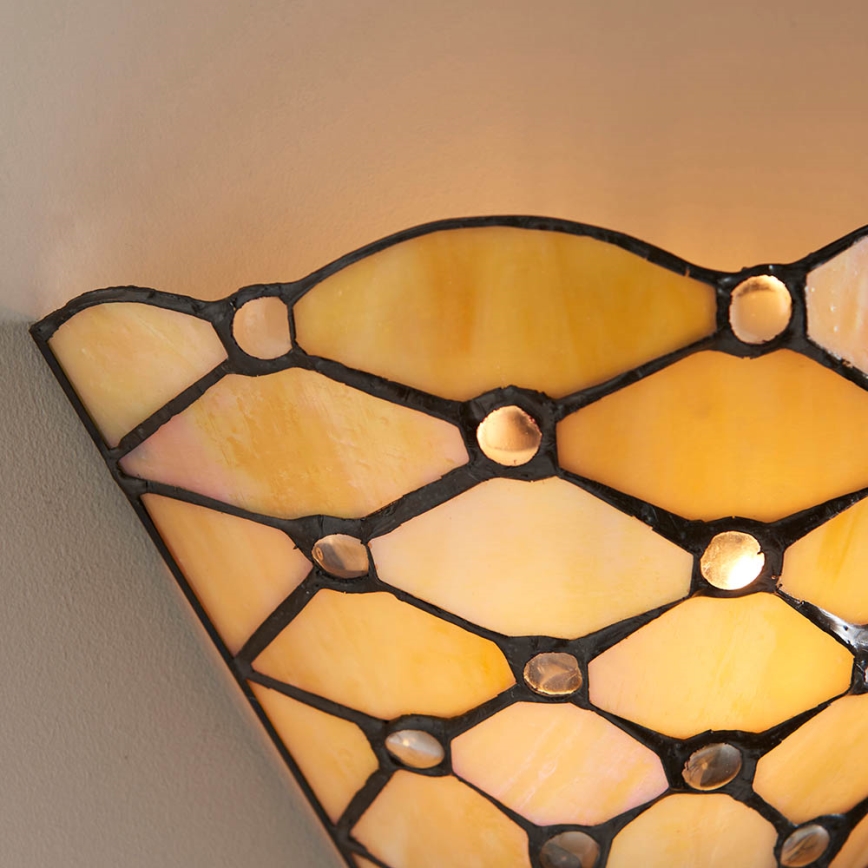 Endon 64302 - Aplique de pared Tiffany PEARL 1xE14/40W/230V