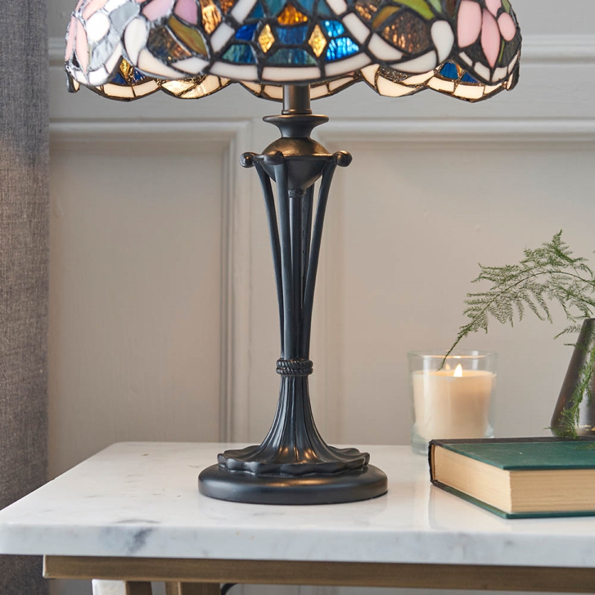 Endon 64327 - Lámpara de mesa Tiffany SULLIVAN 2xE14/40W/230V Ø 30 cm