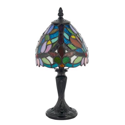 Endon 64331 - Lámpara de mesa Tiffany SYLVETTE 1xE14/40W/230V, diámetro 15 cm