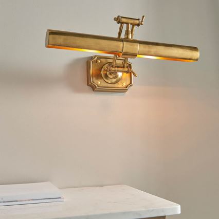 Endon 69833 - Aplique para cuadros WINCHESTER 2xE14/6W/230V 51 cm latón