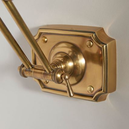 Endon 69833 - Aplique para cuadros WINCHESTER 2xE14/6W/230V 51 cm latón
