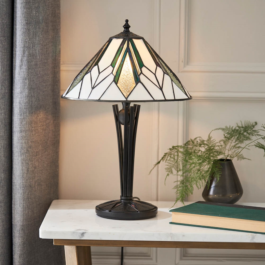 Endon 70365 - Lámpara de mesa Tiffany ASTORIA 1xE14/40W/230V Ø 30 cm