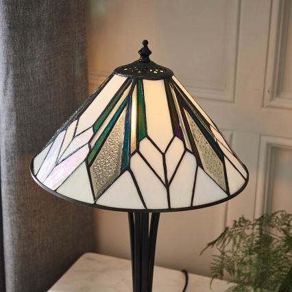 Endon 70365 - Lámpara de mesa Tiffany ASTORIA 1xE14/40W/230V Ø 30 cm