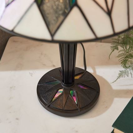 Endon 70365 - Lámpara de mesa Tiffany ASTORIA 1xE14/40W/230V Ø 30 cm