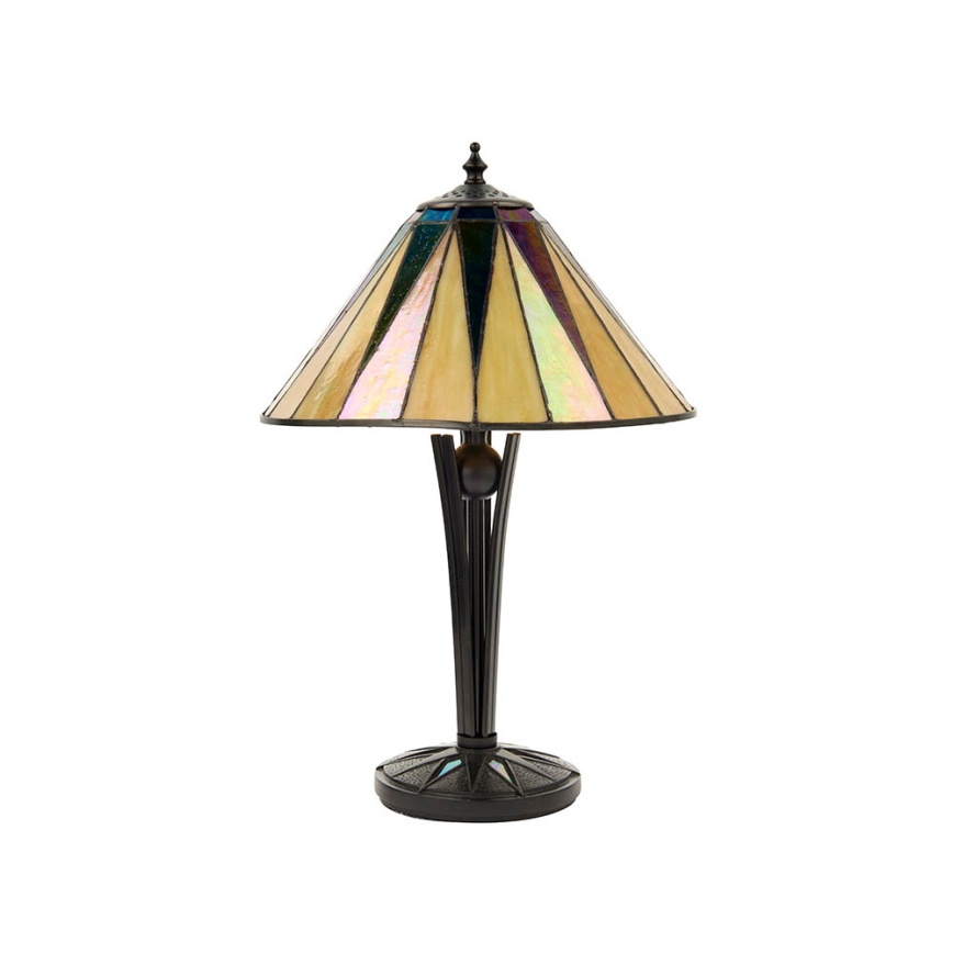 Endon 70367 - Lámpara de sobremesa Tiffany DARK STAR 1xE14/40W/230V, diámetro 30 cm