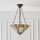 Endon 70750 - Lámpara de araña Tiffany HECTOR con cadena 3xE27/60W/230V Ø 40 cm