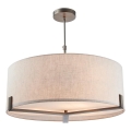 Endon 72635 - Lámpara colgante HAYFIELD 3xE27/40W/230V cromo mate/gris