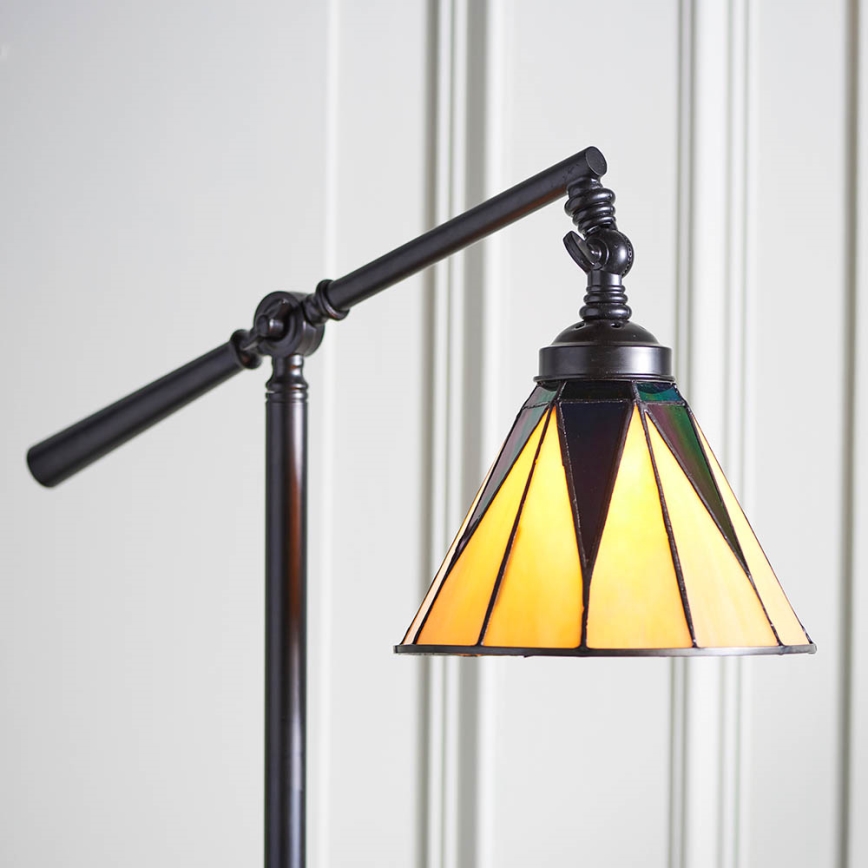 Endon 74355 - Lámpara de pie Tiffany DARK STAR 1xE14/40W/230V