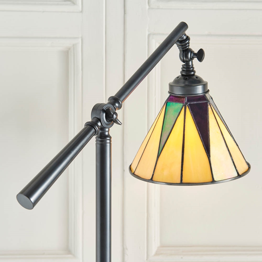 Endon 74355 - Lámpara de pie Tiffany DARK STAR 1xE14/40W/230V