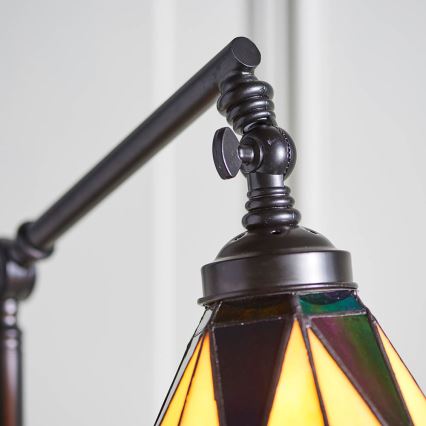 Endon 74355 - Lámpara de pie Tiffany DARK STAR 1xE14/40W/230V