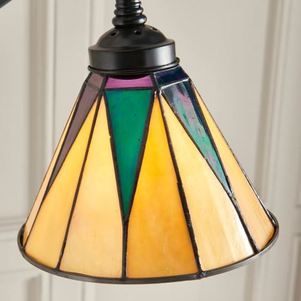 Endon 74355 - Lámpara de pie Tiffany DARK STAR 1xE14/40W/230V