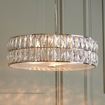 Endon 76513 - Lámpara colgante LED VERINA con cable 5xLED/5W/230V, cromado brillante