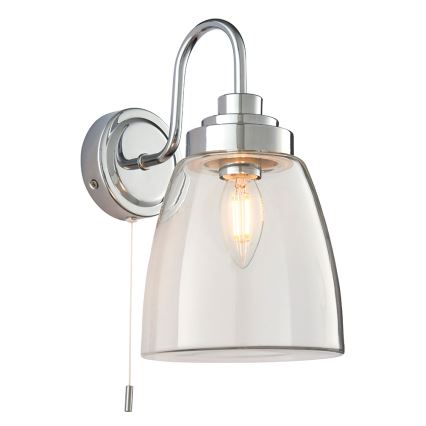 Endon 77088 - Aplique de pared para baño ASHBURY 1xE14/4W/230V IP44 cromo brillante