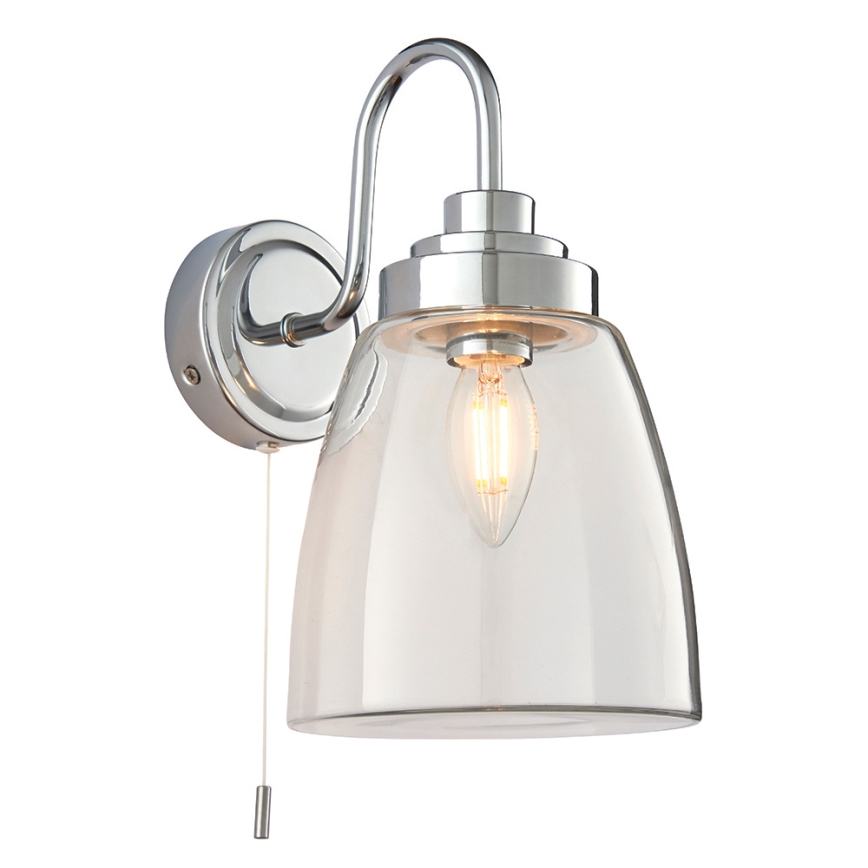 Endon 77088 - Aplique de pared para baño ASHBURY 1xE14/4W/230V IP44 cromo brillante