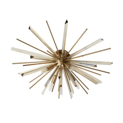 Endon 81937 - Lámpara de techo 4xE14/40W/230V, diámetro 80 cm, acabado dorado