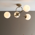 Endon 90843 - Lámpara de techo de montaje en superficie ONTARIO 4xE14/7W/230V latón