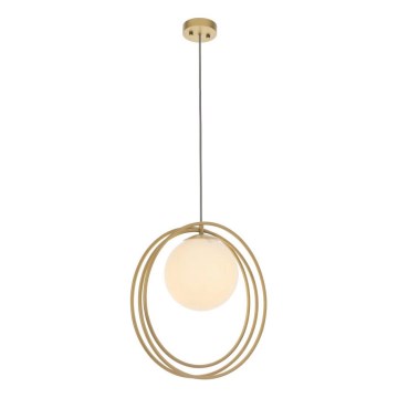 Endon 92488 - Lámpara colgante con cable EMILIO 1xE27/10W/230V dorado/blanco