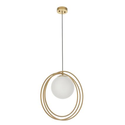Endon 92488 - Lámpara colgante con cable EMILIO 1xE27/10W/230V dorado/blanco
