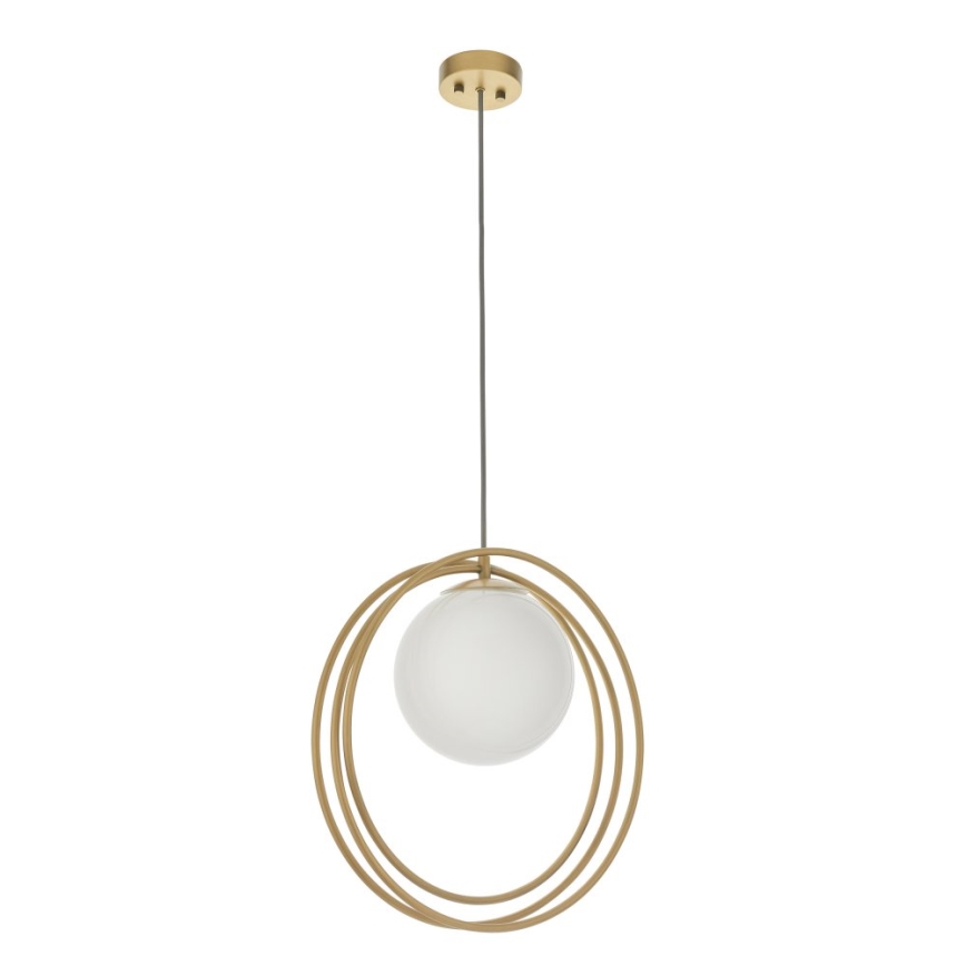 Endon 92488 - Lámpara colgante con cable EMILIO 1xE27/10W/230V dorado/blanco