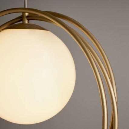 Endon 92488 - Lámpara colgante con cable EMILIO 1xE27/10W/230V dorado/blanco