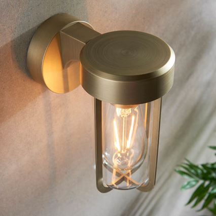 Endon 92855 - Aplique de pared para baño 1xE27/6W/230V IP44 latón