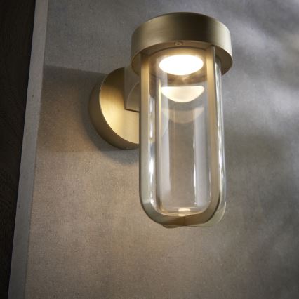 Endon 92856 - Aplique LED de pared para baño LED/8W/230V IP44 2700K latón