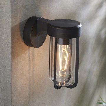 Endon 92857 - Aplique de pared para baño 1xE27/6W/230V IP44 bronce/negro