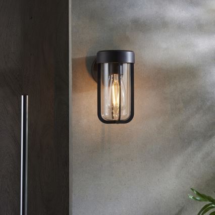 Endon 92857 - Aplique de pared para baño 1xE27/6W/230V IP44 bronce/negro
