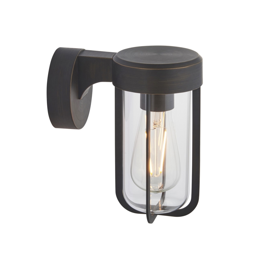 Endon 92857 - Aplique de pared para baño 1xE27/6W/230V IP44 bronce/negro